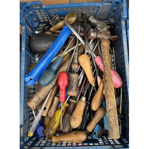 1732 - 4 trays of assorted hand tools COLLECT ONLY