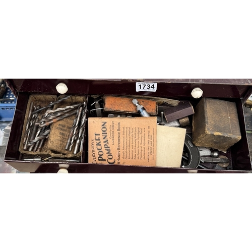 1734 - A quantity of tool chests with drill bits etc.
COLLECT ONLY