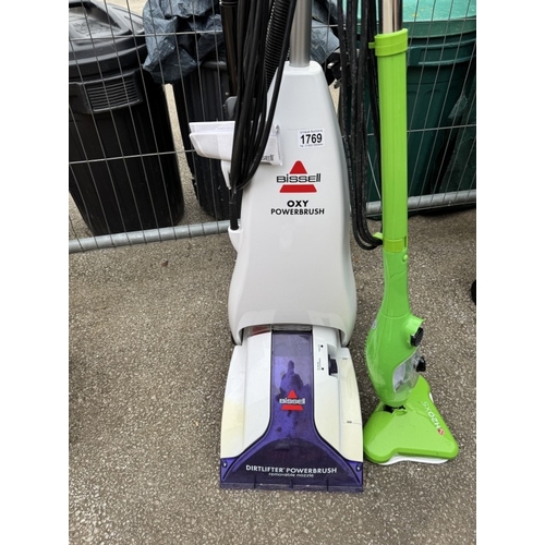 1769 - A Bissell power brush floor cleaner & 1 other - Both working COLLECT ONLY