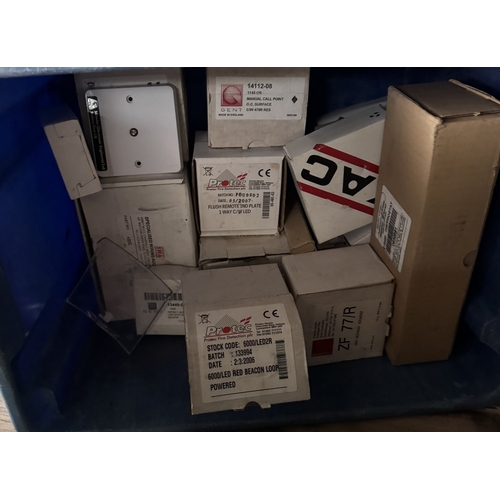 1773 - A large quantity of electricians circuit breakers, boxed 5A2 terminal connectors etc including door ... 