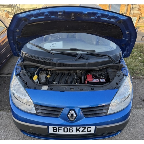 1783 - A 2006 Renault Grand Scenic 2 litre petrol automatic, Approximately 120000 miles TBC, MOT expires 22... 