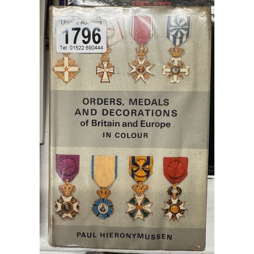 1796 - A quantity of collectors books on medals, badges etc