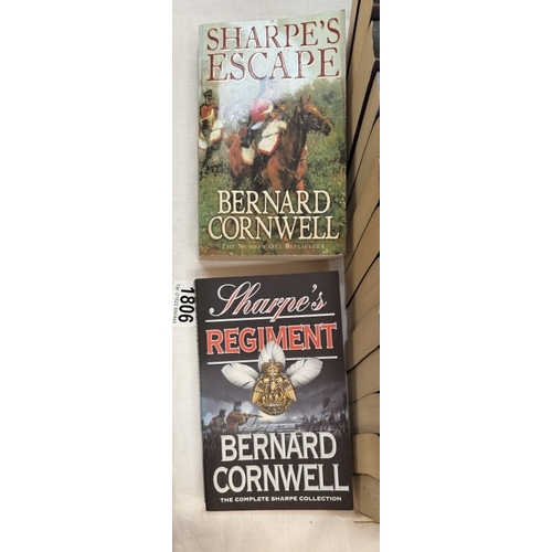 1806 - A quantity of Bernard Cornwell Sharpes novels (Paperback)