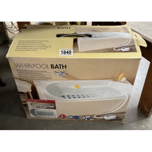 1840 - A boxed whirlpool bath COLLECT ONLY