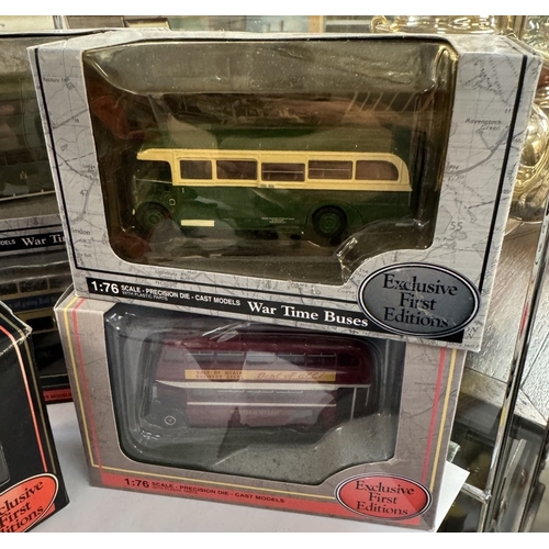 1853 - 11 boxed E.F.E. Exclusive first edition die cast buses