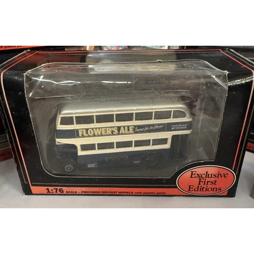 1853 - 11 boxed E.F.E. Exclusive first edition die cast buses