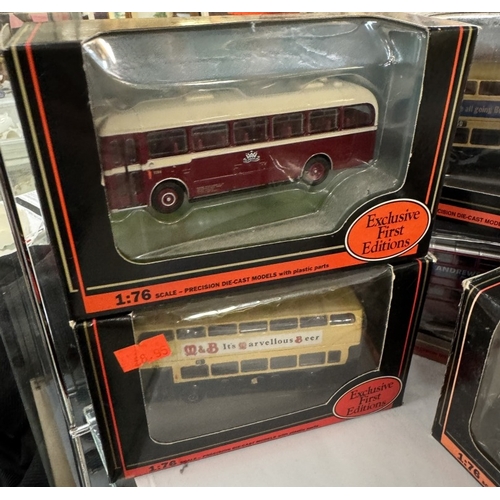 1853 - 11 boxed E.F.E. Exclusive first edition die cast buses