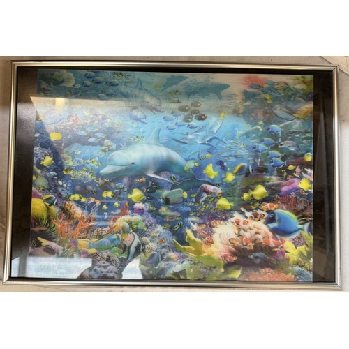 1864 - A quantity of 3D pictures including Superman, Butterflies, Tropical fish etc COLLECT ONLY