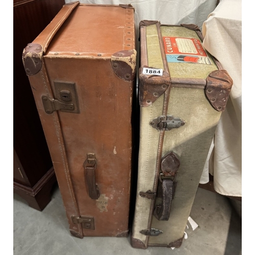 1884 - 2 vintage suitcases COLLECT ONLY