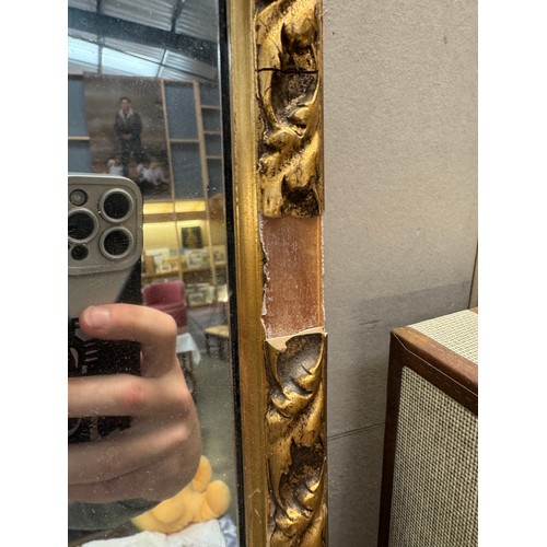 1791 - A gilt framed mirror. (A/F Frame) COLLECT ONLY