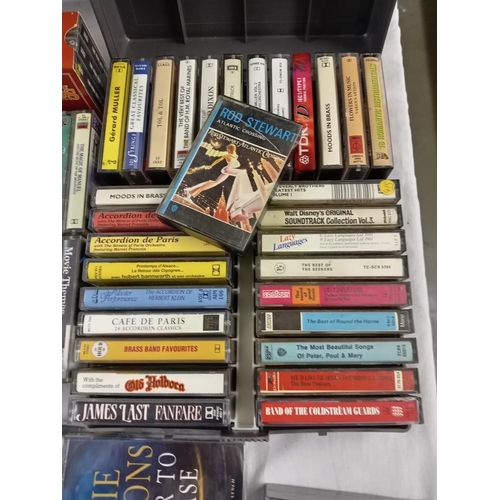 1694 - A quantity of music cassette tapes & audio books