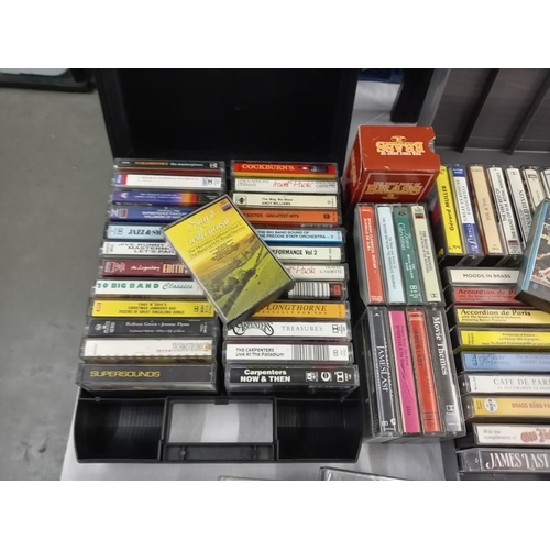 1694 - A quantity of music cassette tapes & audio books