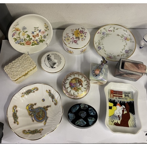 1699 - A quantity of trinket boxes & pin dishes etc.