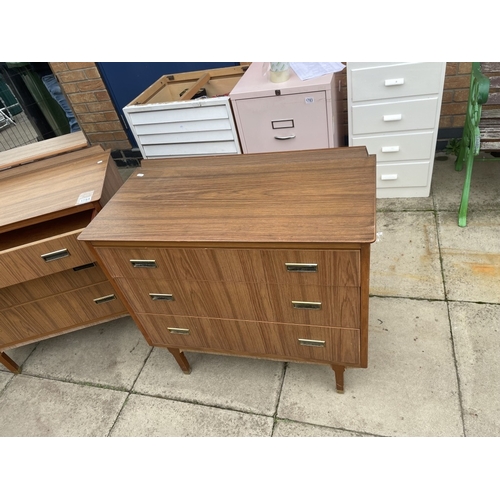 1784 - 2 x chest of drawers 1 with a mirror COLLECT ONLY