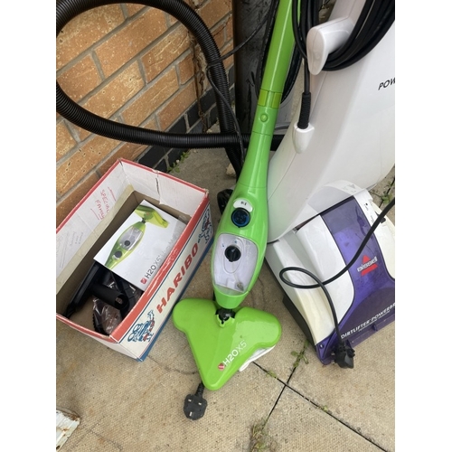 1808 - A Bissell dirt lifter Power brush & floor steam cleaner in working order COLLECT ONLY