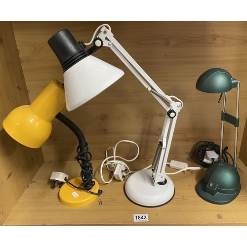 1843 - An Anglepoise lamp & 1 other COLLECT ONLY