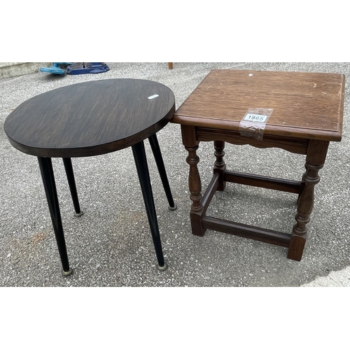 1865 - 2 small side tables COLLECT ONLY