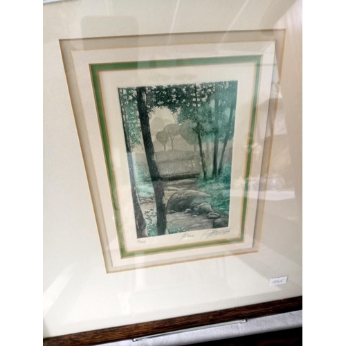 1902 - A pair of framed and glazed prints. COLLECT ONLY.