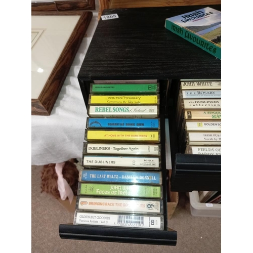 1905 - A quantity of Irish music cassette tapes including The Dubliners & Daniel O'Donnell etc.