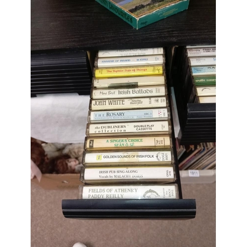 1905 - A quantity of Irish music cassette tapes including The Dubliners & Daniel O'Donnell etc.