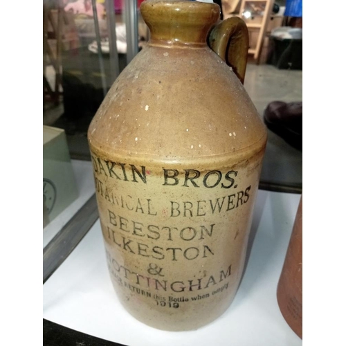 1926 - A Dakin Bros. stoneware beer jar and one other item. COLLECT ONLY