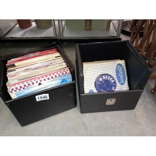 1946 - 2 cases of vintage 45rpm vinyl records COLLECT ONLY