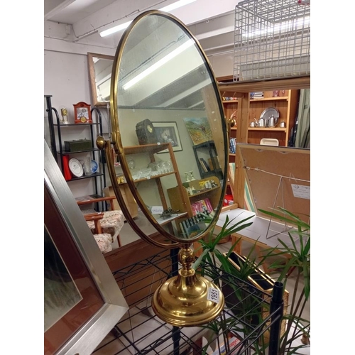 1951 - A brass dressing table vanity mirror COLLECT ONLY