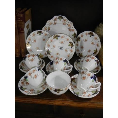 1613 - A good clean quantity of mid 20th century tea ware.