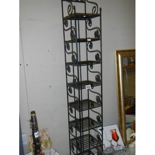 1622 - An eight shelf book/DVD stand, COLLECT ONLY.