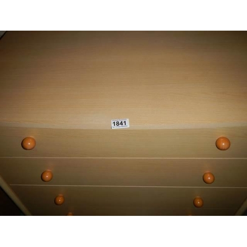 1841 - A four drawer chest. COLLECT ONLY.