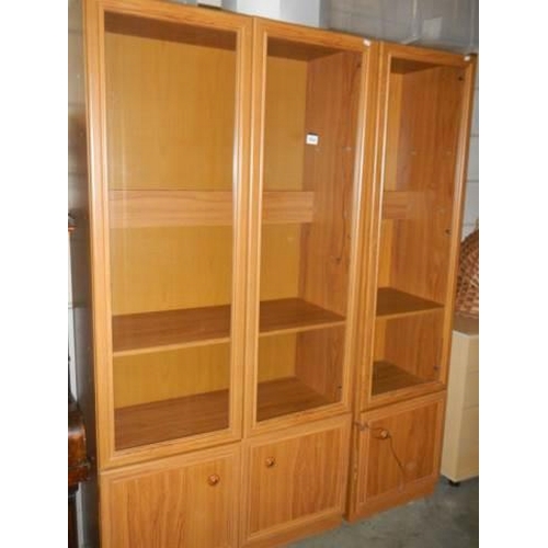 1844 - A tall glazed cabinet/bookcase, COLLECT ONLY.