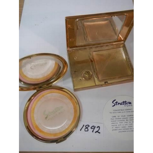 1892 - A Stratton powder compact and one other.