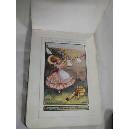 1723 - A collection of autograph books including two with watercolours, one with postcards plus blank autog... 