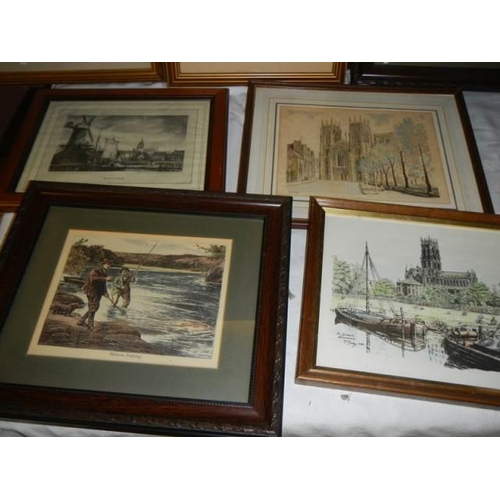 1738 - A good lot of old engravings. COLLECT ONLY.