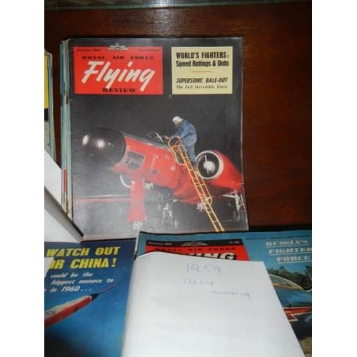 1743 - A large lot of Flying Review from 1950's onwards.