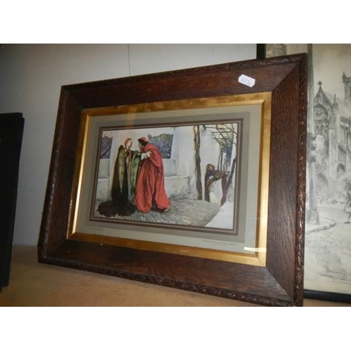 1780 - Two framed and glazed pictures and one other, COLLECT ONLY.