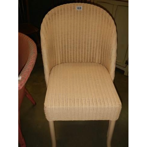 1828 - A Lloyd Loom bedroom chair. COLLECT ONLY.