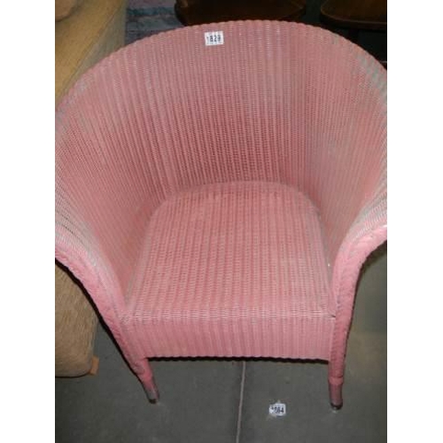 1829 - A Lloyd Loom bedroom chair. COLLECT ONLY.