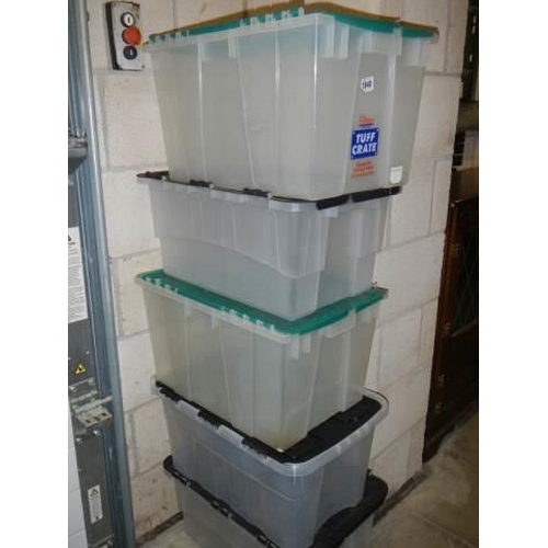 1840 - A quantity of plastic storage boxes, COLLECT ONLY.