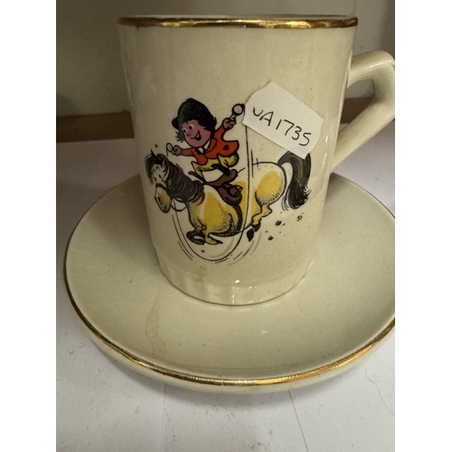 1620 - 2 Thelwell cups & saucers