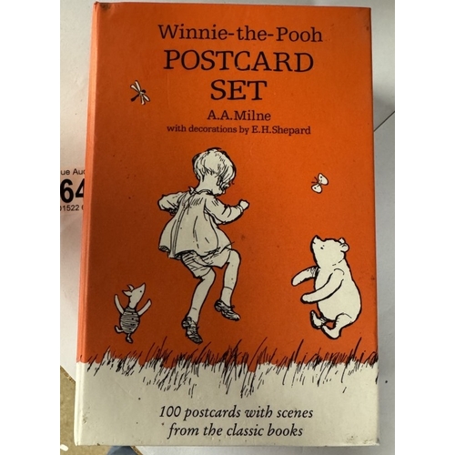 1643 - A Winnie-The-Pooh postcard set