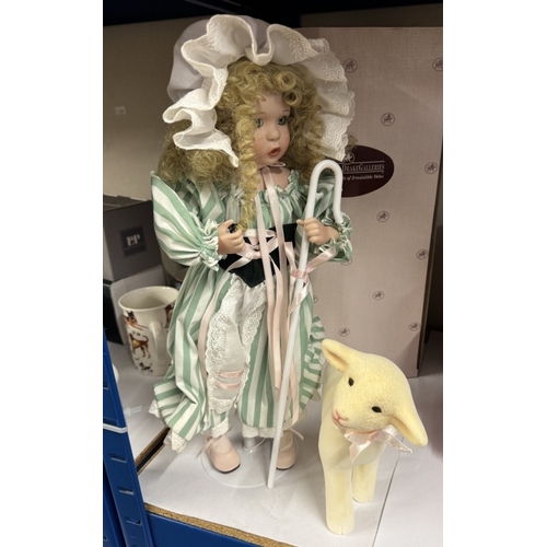 1646 - 3 boxed Ashton-Drake porcelain Doll's (Little Bo Peep, No: 3532FH, Mary Mary quite contrary, No:9389... 