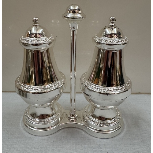 1700 - 2 silver plated cruet sets etc.