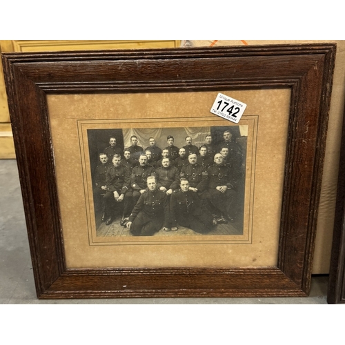 1742 - An Edwardian group photo of a police force, a family portrait & 1 other