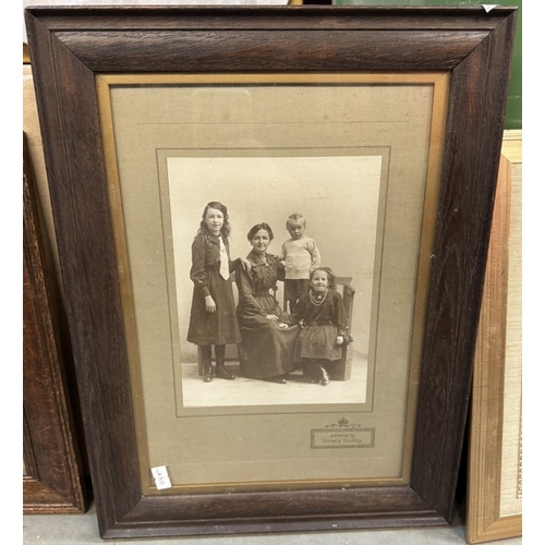 1742 - An Edwardian group photo of a police force, a family portrait & 1 other