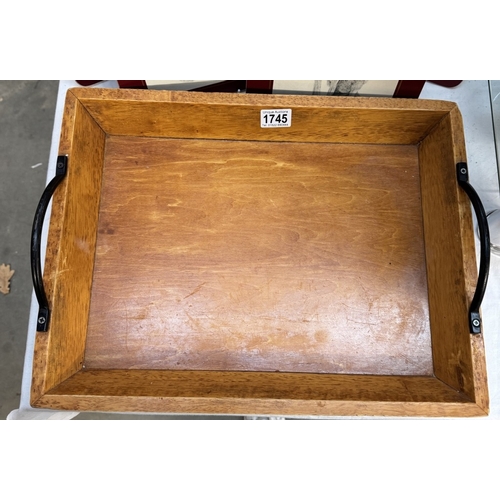 1745 - 2 sets of place mats & a wooden tray