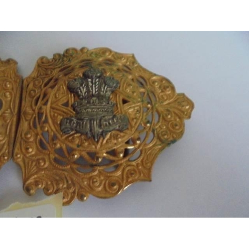 20 - A gilt military buckle.