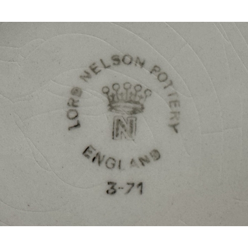 1796 - 2 vintage Lord Nelson pottery collectors plates of HMS Victory & The Battle Of Trafalgar