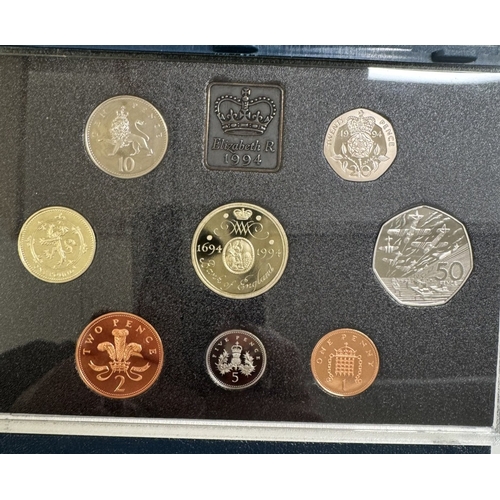 1 - 14 boxed UK proof coin sets, 1983, 1984, 1987 - 1990 & 1992 - 1999