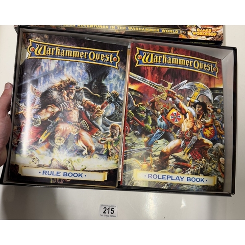 215 - A boxed Warhammer Quest game (Completeness unknown, please see images.)